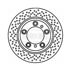 Brake Disc BORG & BECK BBD5191 OE Ref 99635240104 BORG & BECK