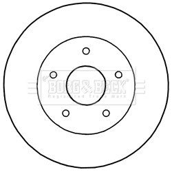 Brake Disc BORG & BECK BBD5192 OE Ref 04721996AA