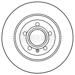 Brake Disc BORG & BECK BBD5193 OE Ref 4F0 615 601 G