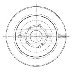 Brake Disc BORG & BECK BBD5196 OE Ref 5561177K01