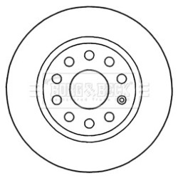 Brake Disc BORG & BECK BBD5200 OE Ref 8P0098601F