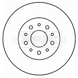 Brake Disc BORG & BECK BBD5204 OE Ref 51760273