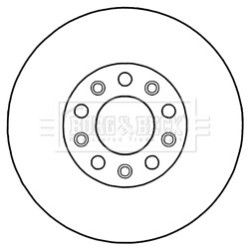 Brake Disc BORG & BECK BBD5205 OE Ref 51815312