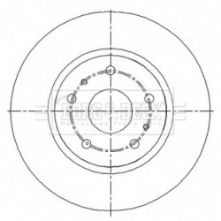 Brake Disc BORG & BECK BBD5207 OE Ref 71750162