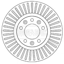 Brake Disc BORG & BECK BBD5208 OE Ref 4249.L3