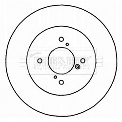Brake Disc BORG & BECK BBD5209 OE Ref 5561161M10