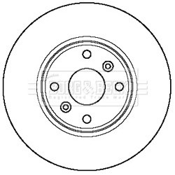 Brake Disc BORG & BECK BBD5211 OE Ref 4154200701