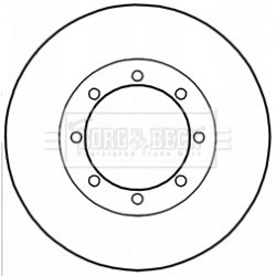Brake Disc BORG & BECK BBD5212 OE Ref 1421692