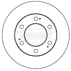 Brake Disc BORG & BECK BBD5213 OE Ref 4144108130