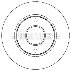 Brake Disc BORG & BECK BBD5214 OE Ref 402063LG0B