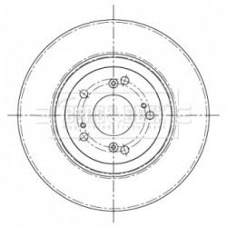 Brake Disc BORG & BECK BBD5220 OE Ref 45251SCAE50