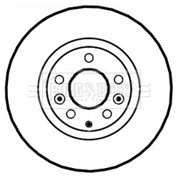 Brake Disc BORG & BECK BBD5223 OE Ref F15233251 BORG & BECK