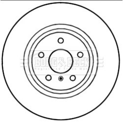 Brake Disc BORG & BECK BBD5225 OE Ref 40206CD005