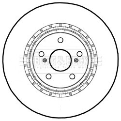 Brake Disc BORG & BECK BBD5229 OE Ref 4351248110