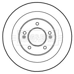 Brake Disc BORG & BECK BBD5231 OE Ref 584113Z700