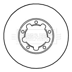 Brake Disc BORG & BECK BBD5232 OE Ref 40206LC60A