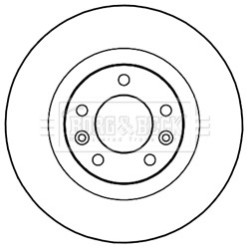 Brake Disc BORG & BECK BBD5235 OE Ref 4249.G2