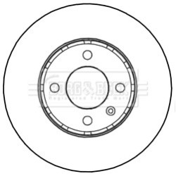 Brake Disc BORG & BECK BBD5236 OE Ref 1S0615301L