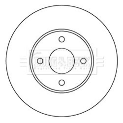 Brake Disc BORG & BECK BBD5237 OE Ref 1360273