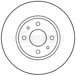 Brake Disc BORG & BECK BBD5242 OE Ref 71772241