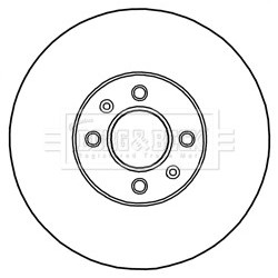 Brake Disc BORG & BECK BBD5243 OE Ref 51712C8500