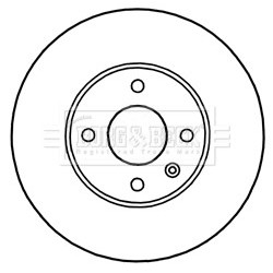 Brake Disc BORG & BECK BBD5249 OE Ref 13502001