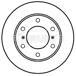 Brake Disc BORG & BECK BBD5250 OE Ref MN116706