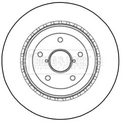 Brake Disc BORG & BECK BBD5252 OE Ref 26700FE050
