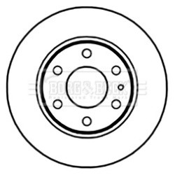 Brake Disc BORG & BECK BBD5253 OE Ref 2996028