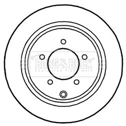 Brake Disc BORG & BECK BBD5255 OE Ref 104743999AA