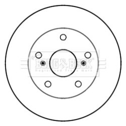 Brake Disc BORG & BECK BBD5256 OE Ref 435120K020
