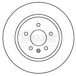 Brake Disc BORG & BECK BBD5262 OE Ref 13502866