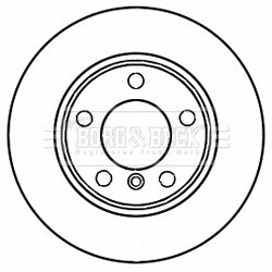 Brake Disc BORG & BECK BBD5263 OE Ref 6 792 215