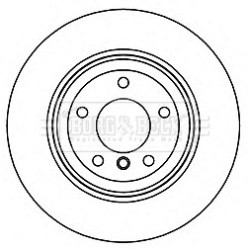 Brake Disc BORG & BECK BBD5266 OE Ref 34216795755