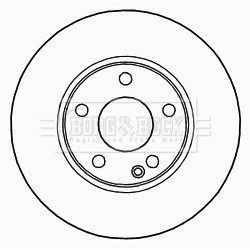Brake Disc BORG & BECK BBD5267 OE Ref 246421001207
