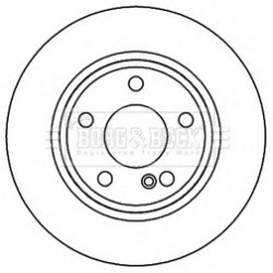 Brake Disc BORG & BECK BBD5269 OE Ref 246423001207