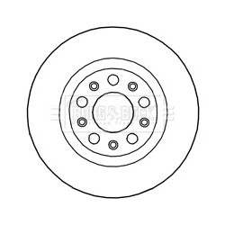 Brake Disc BORG & BECK BBD5272 OE Ref 50532944