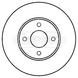 Brake Disc BORG & BECK BBD5273 OE Ref 402061HA0B