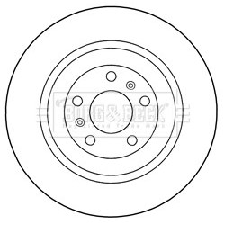 Brake Disc BORG & BECK BBD5274 OE Ref 3D0 615 560 1L