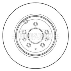 Brake Disc BORG & BECK BBD5276 OE Ref L232-26-251A