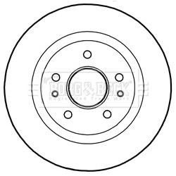 Brake Disc BORG & BECK BBD5277 OE Ref 43512B4010000