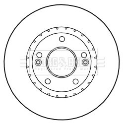 Brake Disc BORG & BECK BBD5278 OE Ref 517123X000