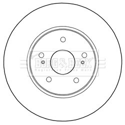 Brake Disc BORG & BECK BBD5285 OE Ref 5531157L00 BORG & BECK