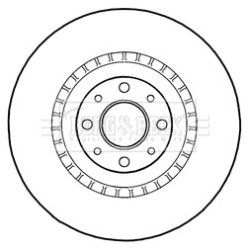 Brake Disc BORG & BECK BBD5287 OE Ref 51857309