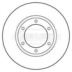 Brake Disc BORG & BECK BBD5288 OE Ref 4351225061