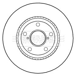 Brake Disc BORG & BECK BBD5292 OE Ref 4351230300