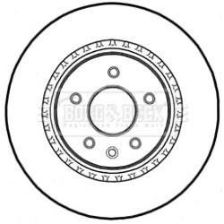 Brake Disc BORG & BECK BBD5295 OE Ref JLM21281