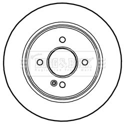 Brake Disc BORG & BECK BBD5296 OE Ref 58411C8000