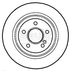 Brake Disc BORG & BECK BBD5299 OE Ref A230 423 07 12