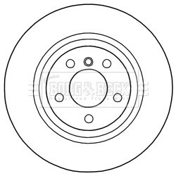 Brake Disc BORG & BECK BBD5300 OE Ref 34206868936